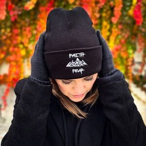 Faith Over Fear - Embroidered Beanie - Original Design